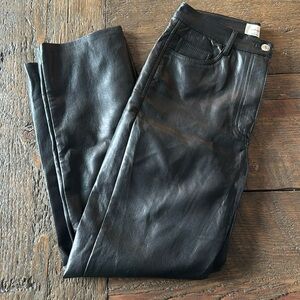 aritzia Wilfred leather pants